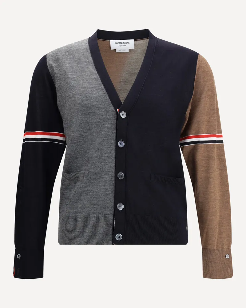 Thom Browne Virgin wool Cardigan Male Multicolour