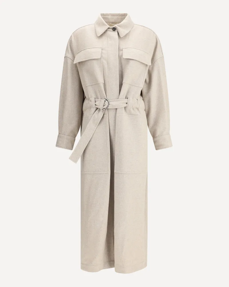 Brunello Cucinelli Long Coat Female Beige