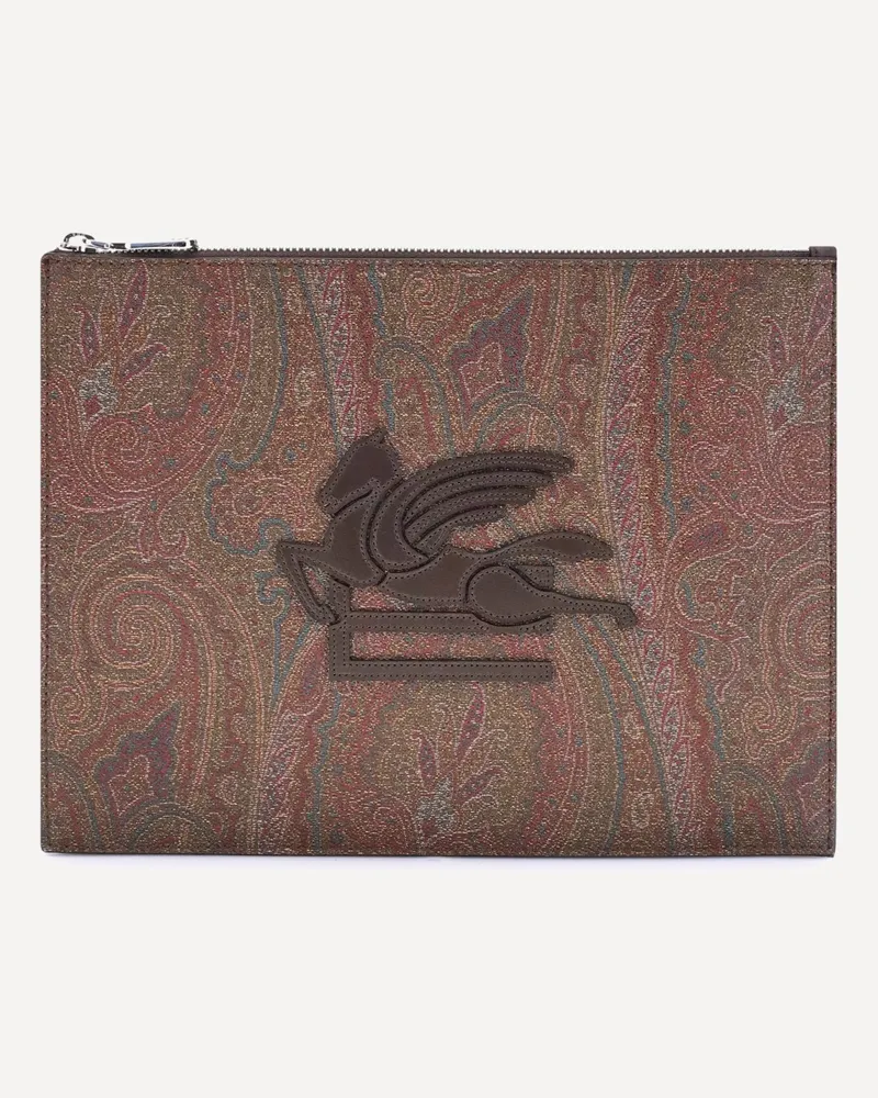 Etro Arnica Pouch with Pegaso Male Multicolour