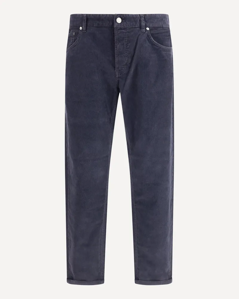 PT TORINO Corduroy design Pants Male Blue