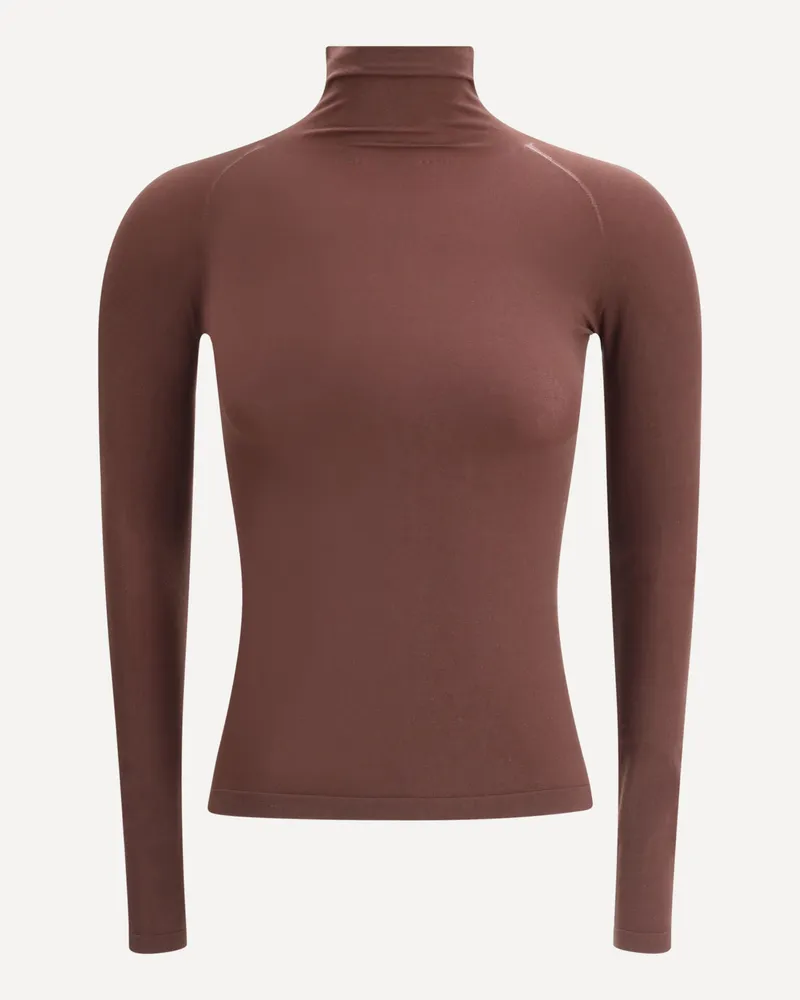 Alaïa Second Skin turtleneck Sweater Female Brown