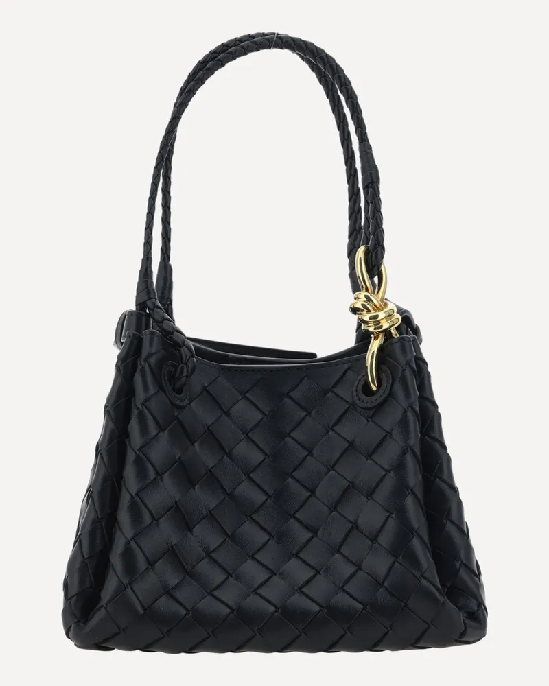 Bottega Veneta Small Parachute Shoulder Bag Female Black