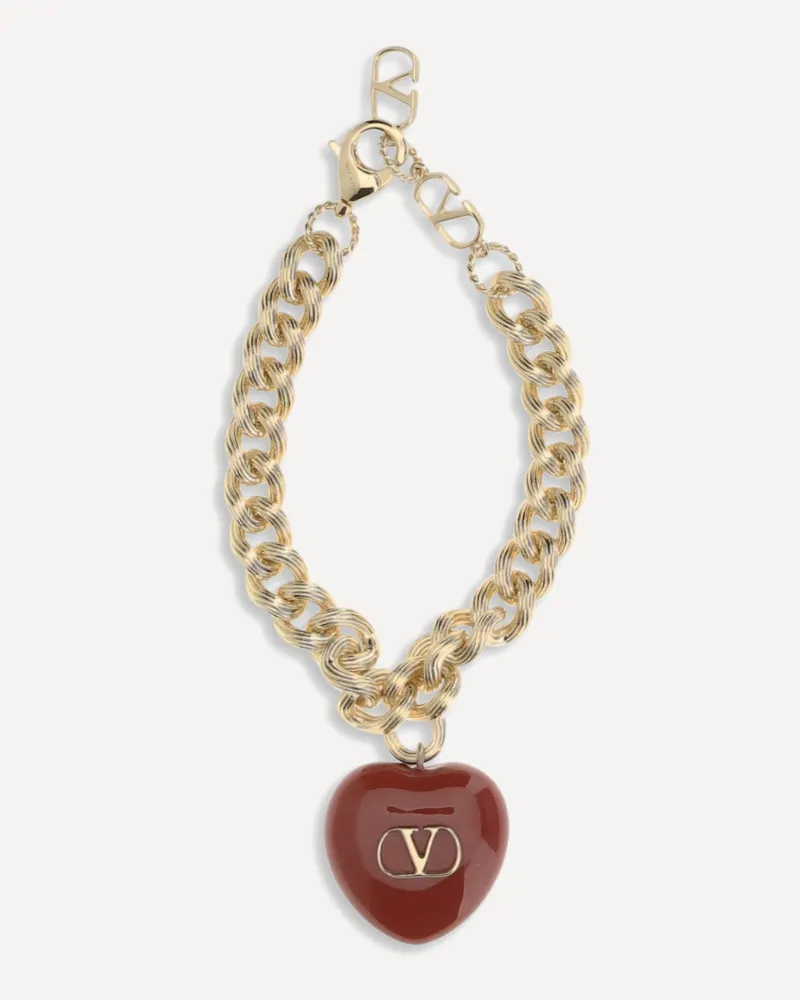 Valentino Garavani Coeur Royal chain Bracelet Female Gold