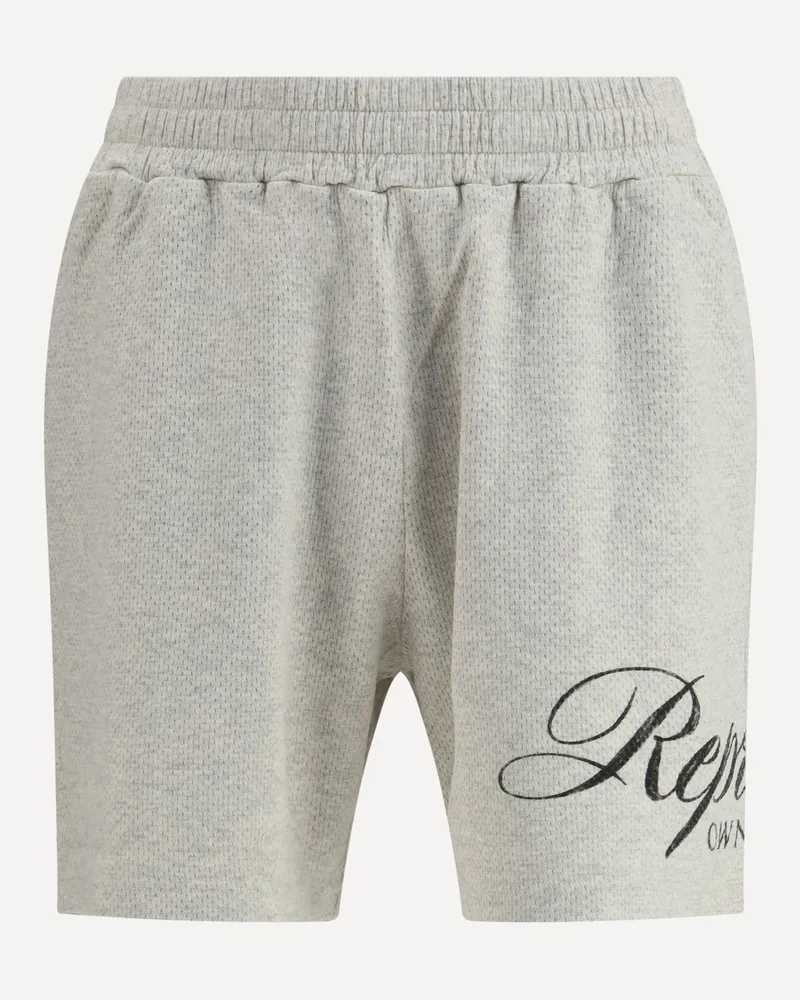 REPRESENT Owners Club Script Mesh Shorts Male Cream