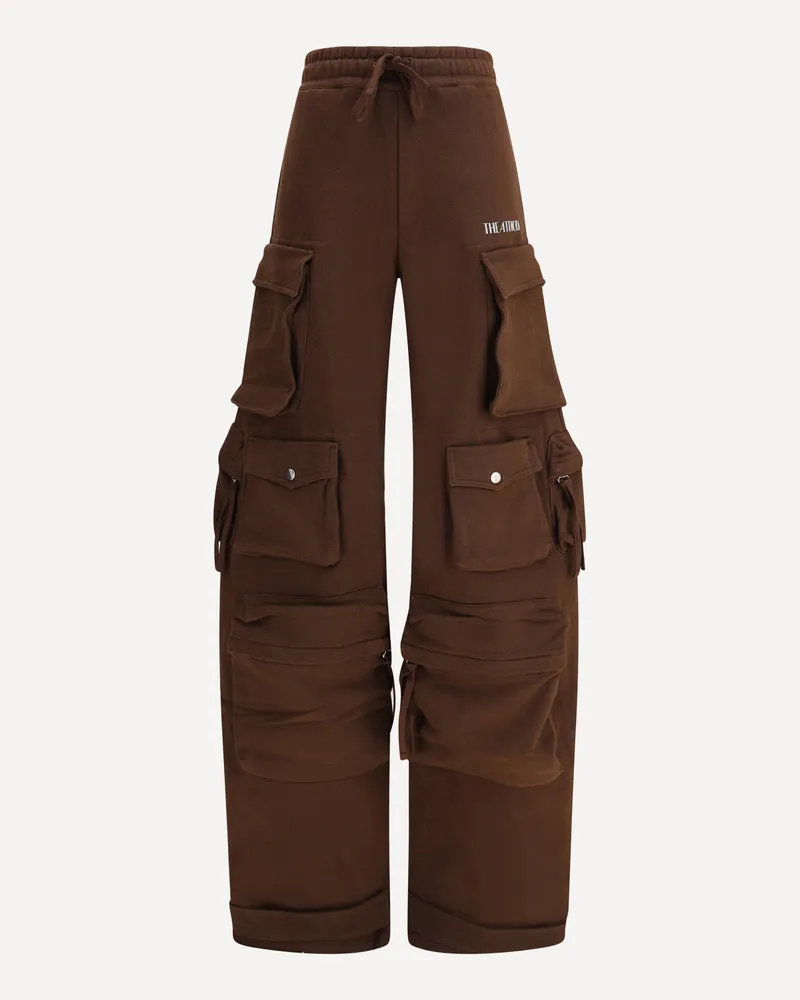 ATTICO Cargo Sweatpants Female Brown