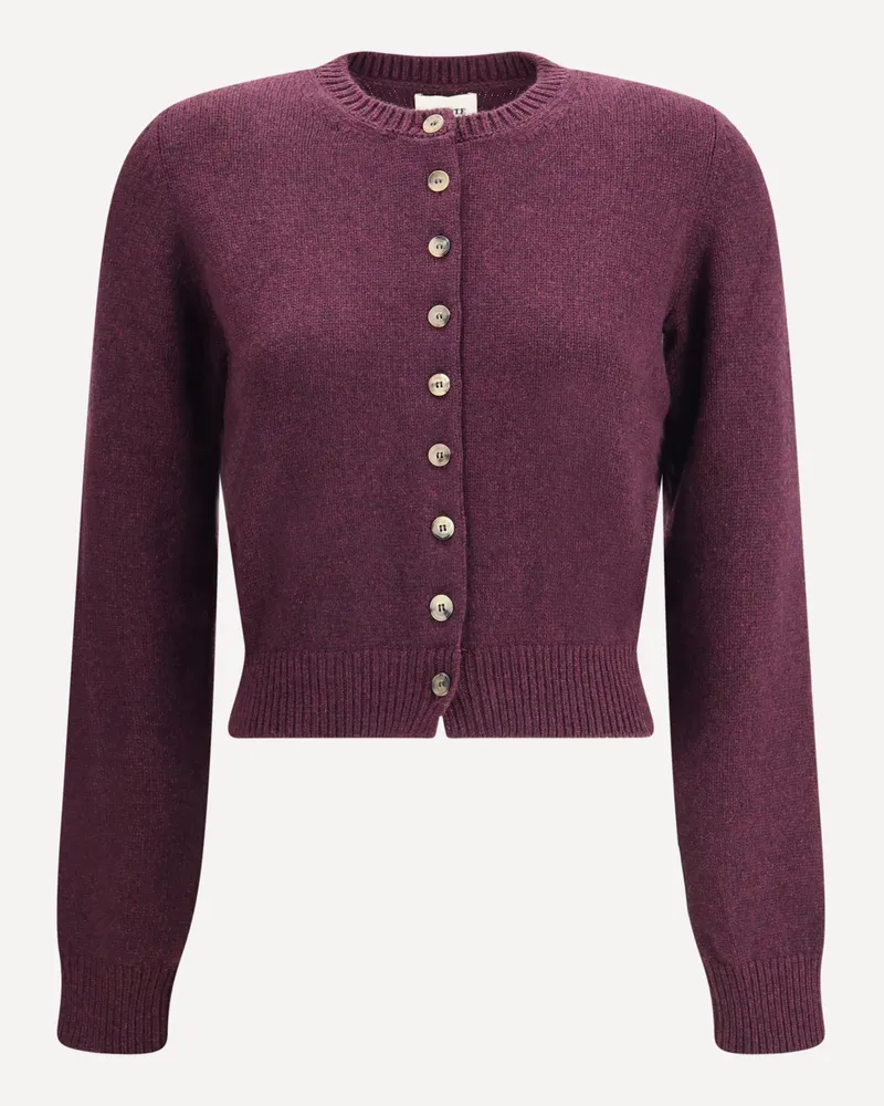 KHAITE Everheart Cardigan Female Purple