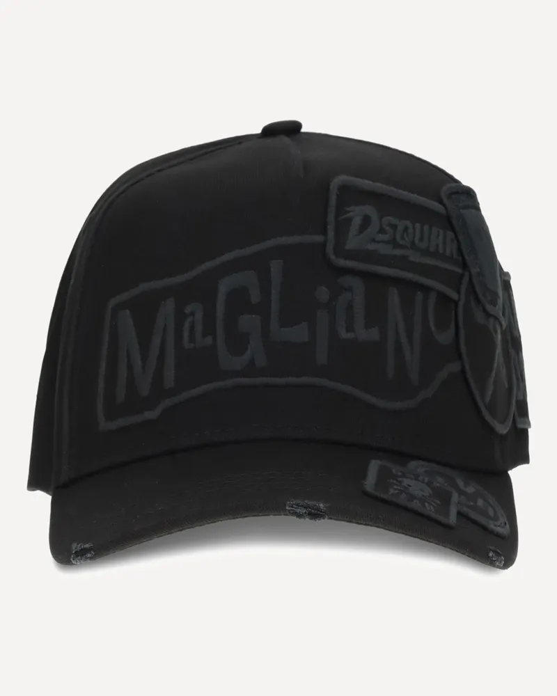 Dsquared2 Logo Baseball Hat Male Black