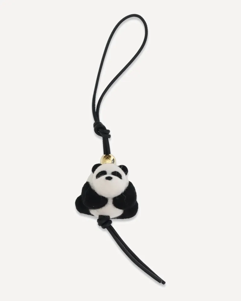 Loewe Panda Keychain Female Black