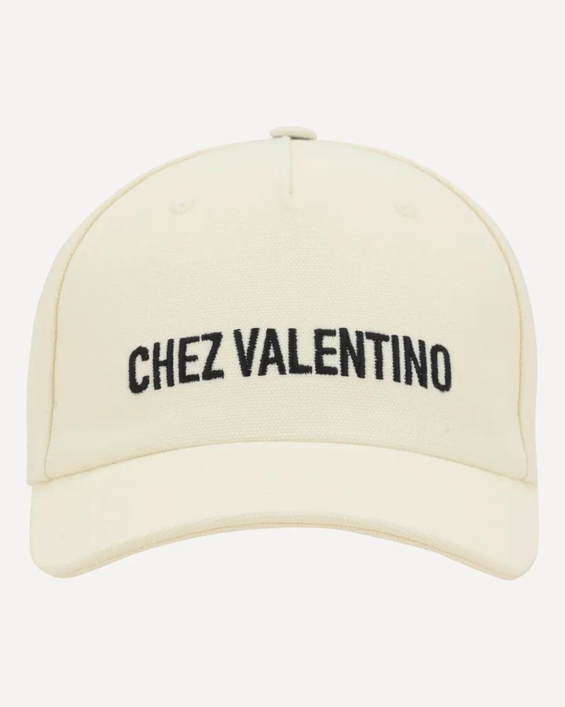 Valentino Garavani Chez Valentino Baseball Hat Male Cream