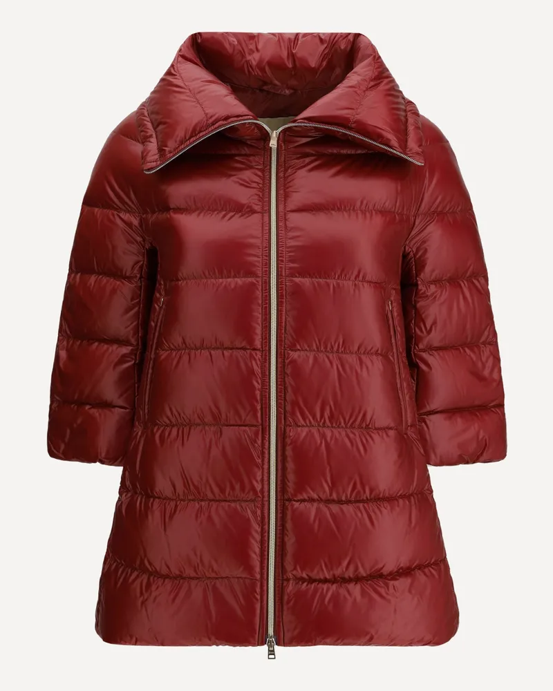 Herno Midi Down Jacket Female Bordeaux