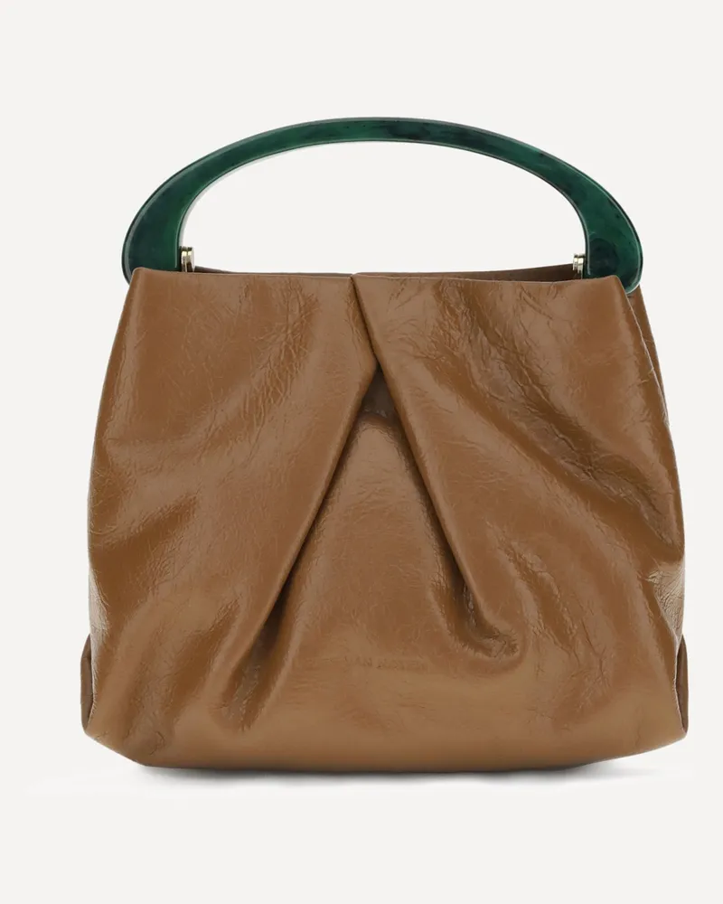 Dries van Noten Leather Handbag Female Brown
