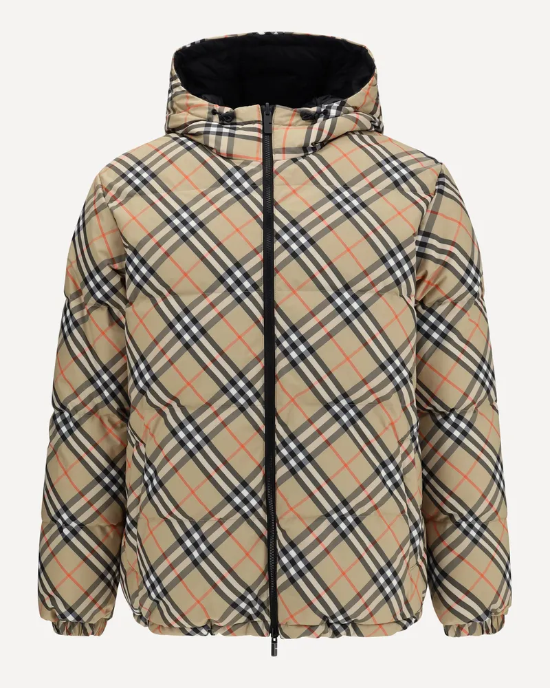 Burberry Detachable Sleeve Puffer Jacket Male Black