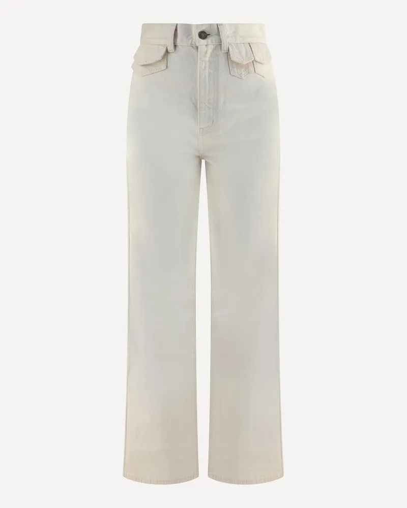 Chloé Jeans with mini pockets Female White