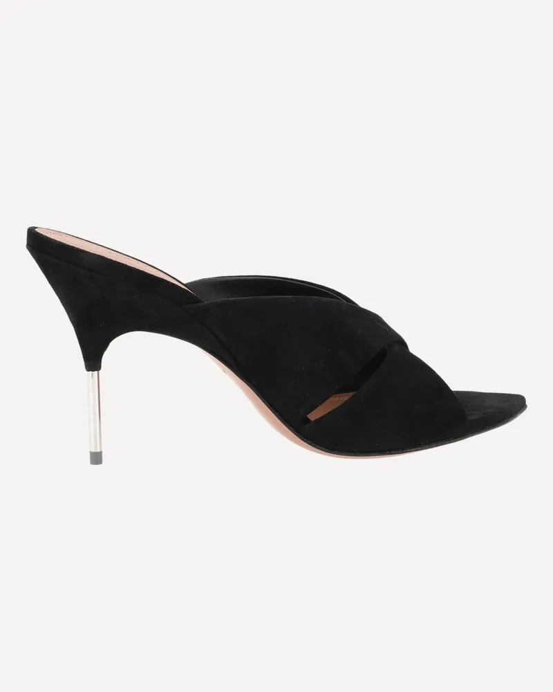 Amina Muaddi Samantha sabot Sandals Female Black
