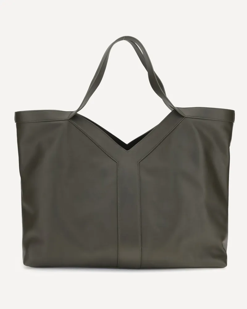 Saint Laurent Oversized leather Y Tote Bag Male Green
