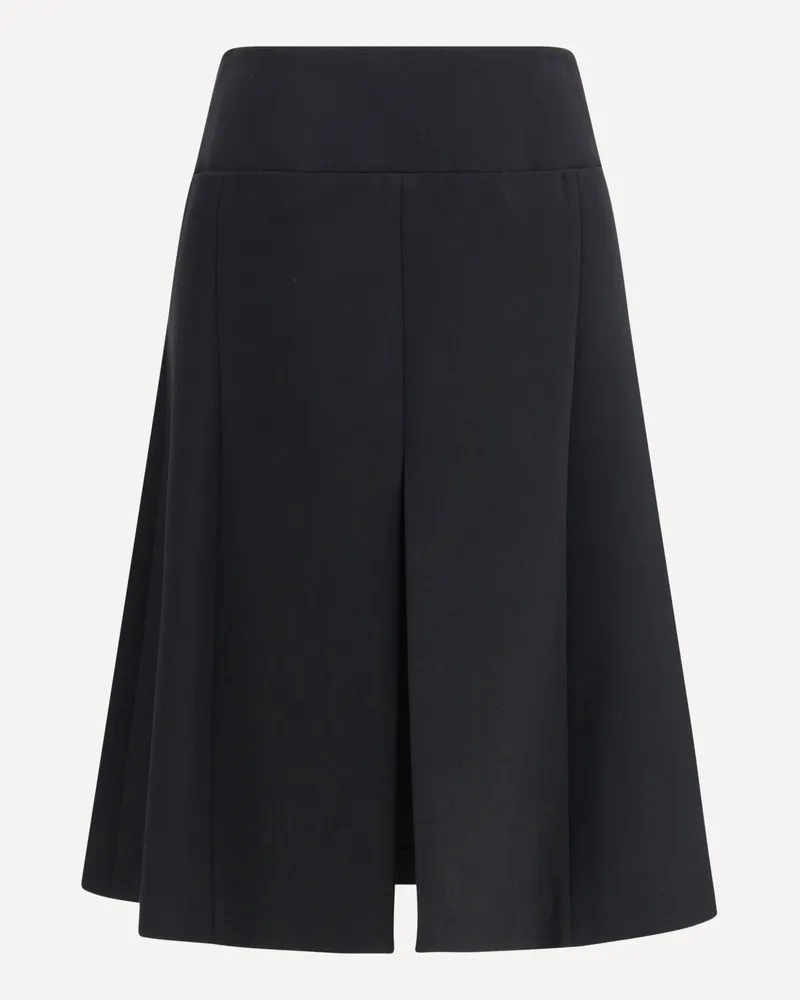 Alaïa Stretch Wool Slit Skirt Female Black