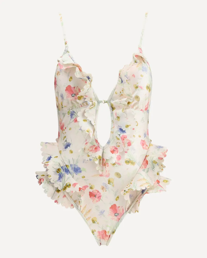 Zimmermann Lucky Waterfall Swimsuit Female Multicolour