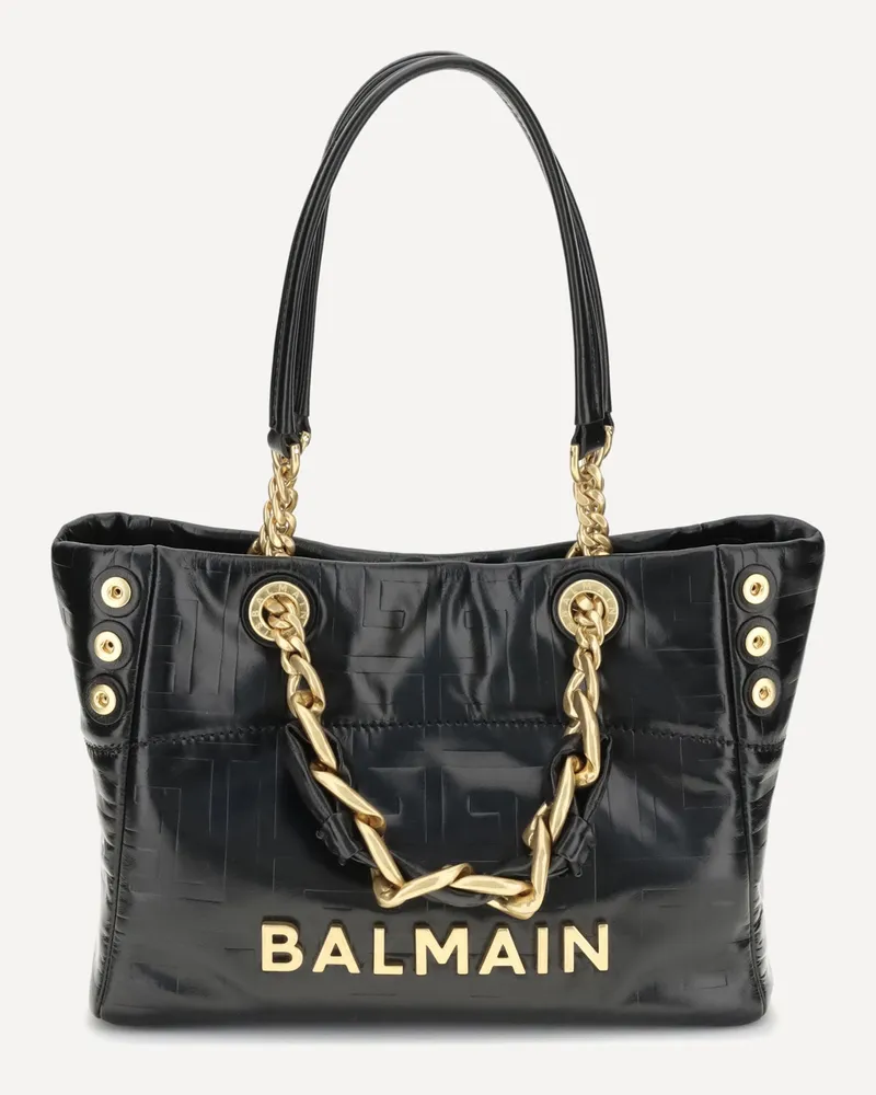 Balmain Small 1945 Tote Bag Female Black