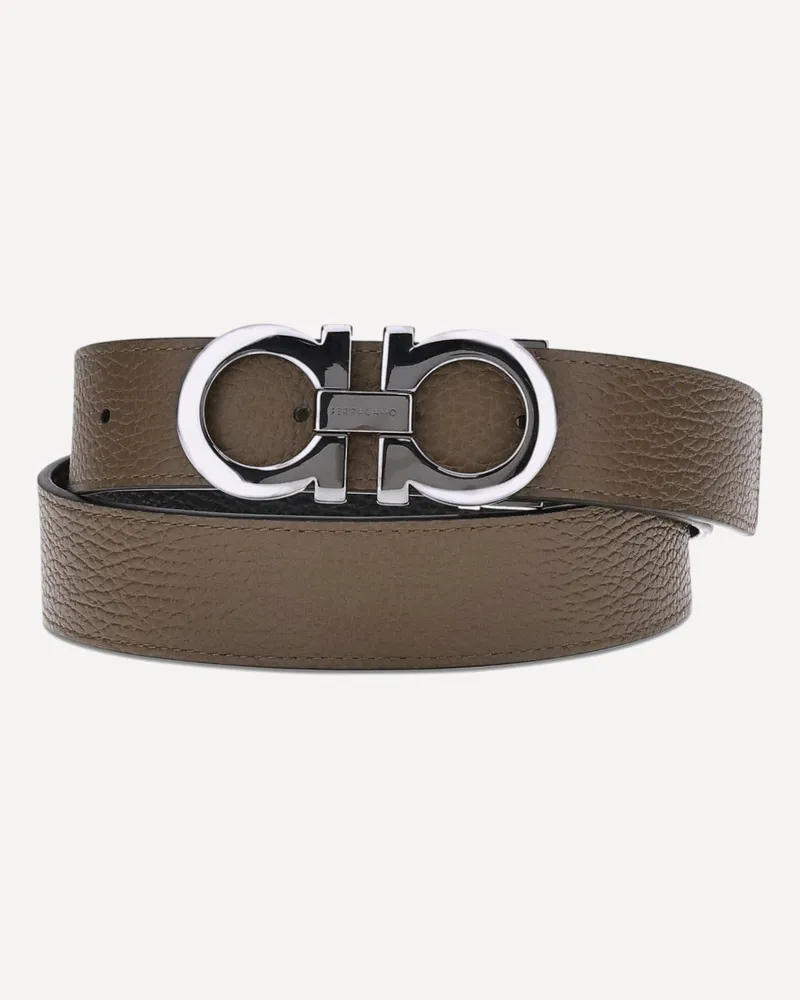 Ferragamo Reversible leather Belt Male Brown