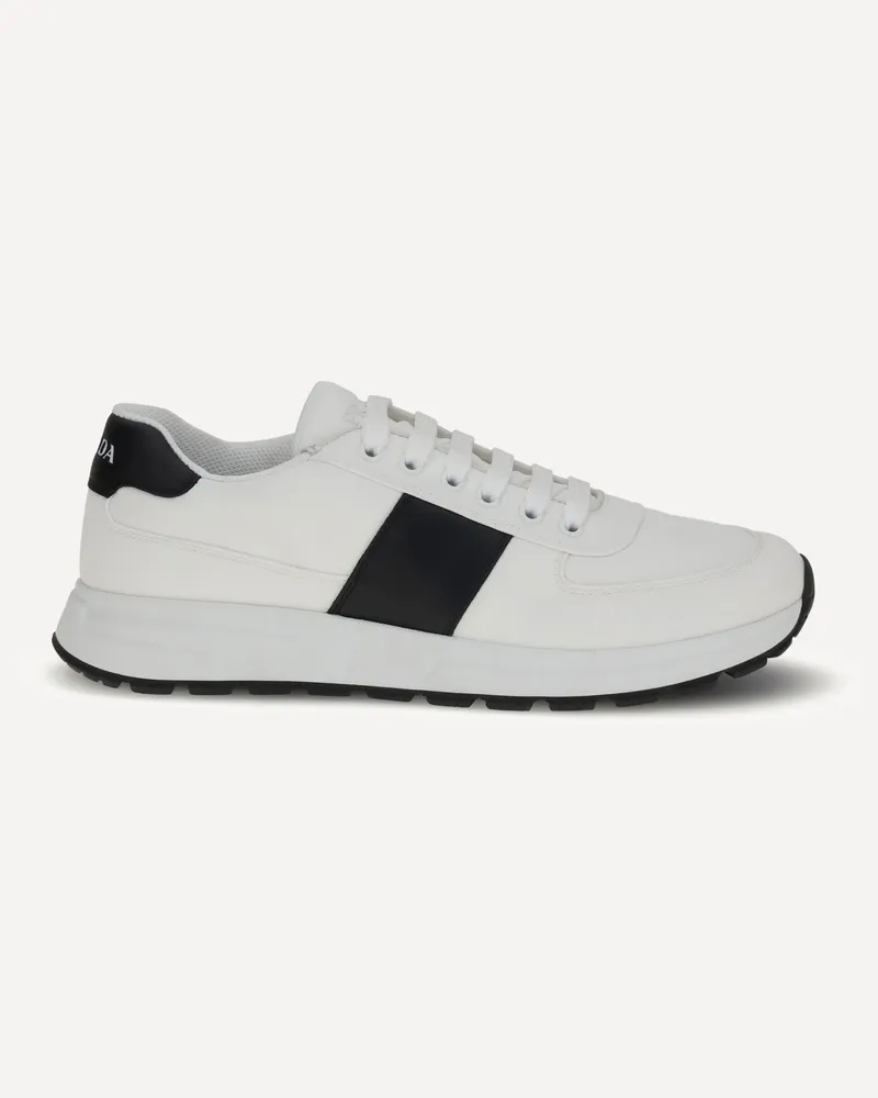 Prada Leather Sneakers Male White