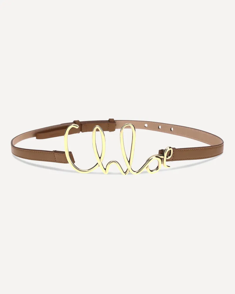 Chloé C Belt Female Brown