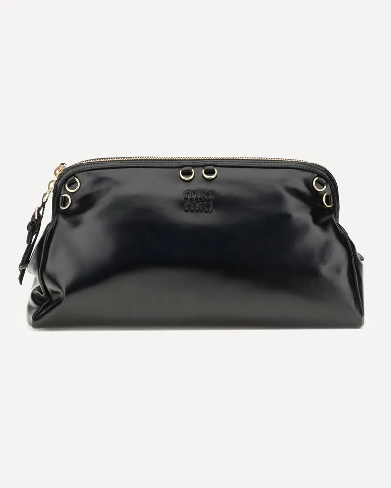 Miu Miu Softy Shoulder Bag Female Black