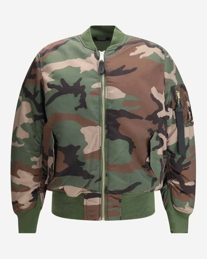 Alpha Industries MA-1 Base Camo Flight Bomber Jacket Male Multicolour
