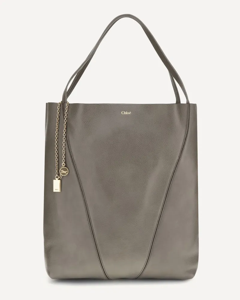 Chloé Spin Large Tote Bag Female Grey