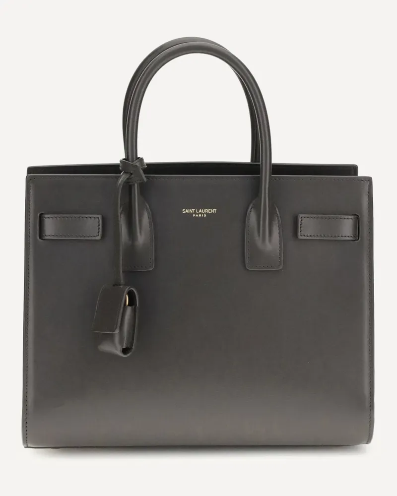 Saint Laurent Sac De Jour Baby Handbag Female Grey