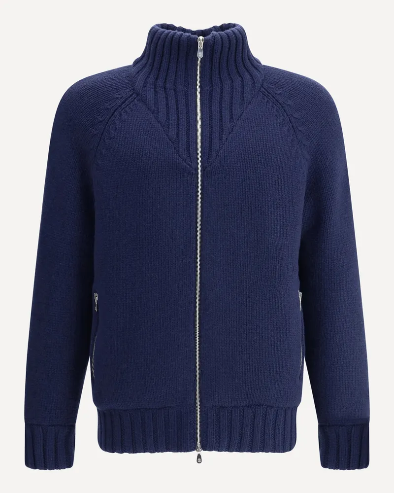 Brunello Cucinelli Cashmere Jackets Male Blue