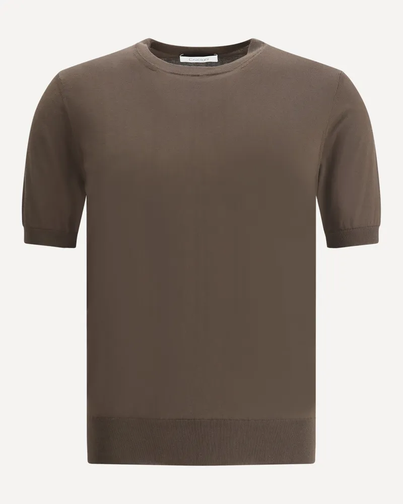 Cruciani Knit Shirt Male Brown