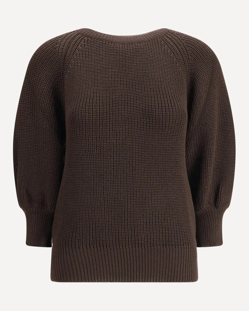 Ella Merino wool Sweater Female Brown