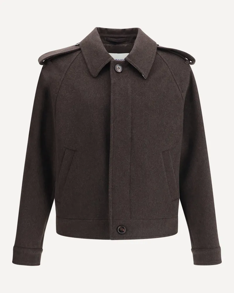 Burberry Cashmere Jacket Male Brown
