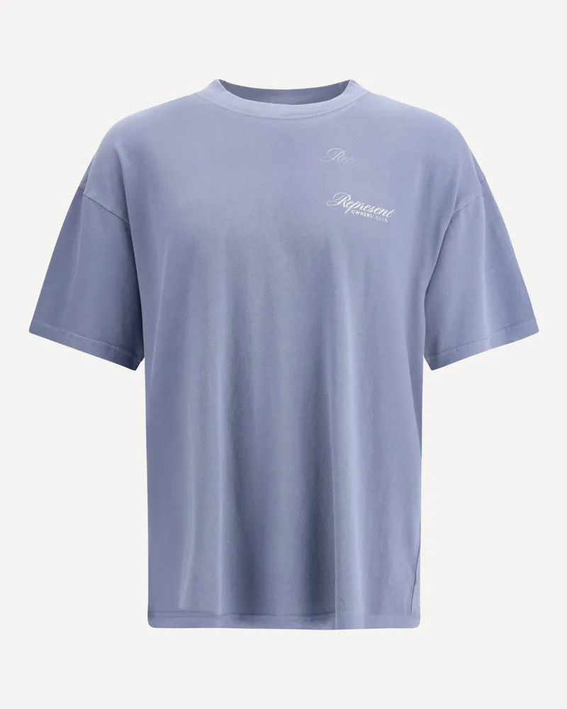 REPRESENT Cotton T-Shirt Male Blue