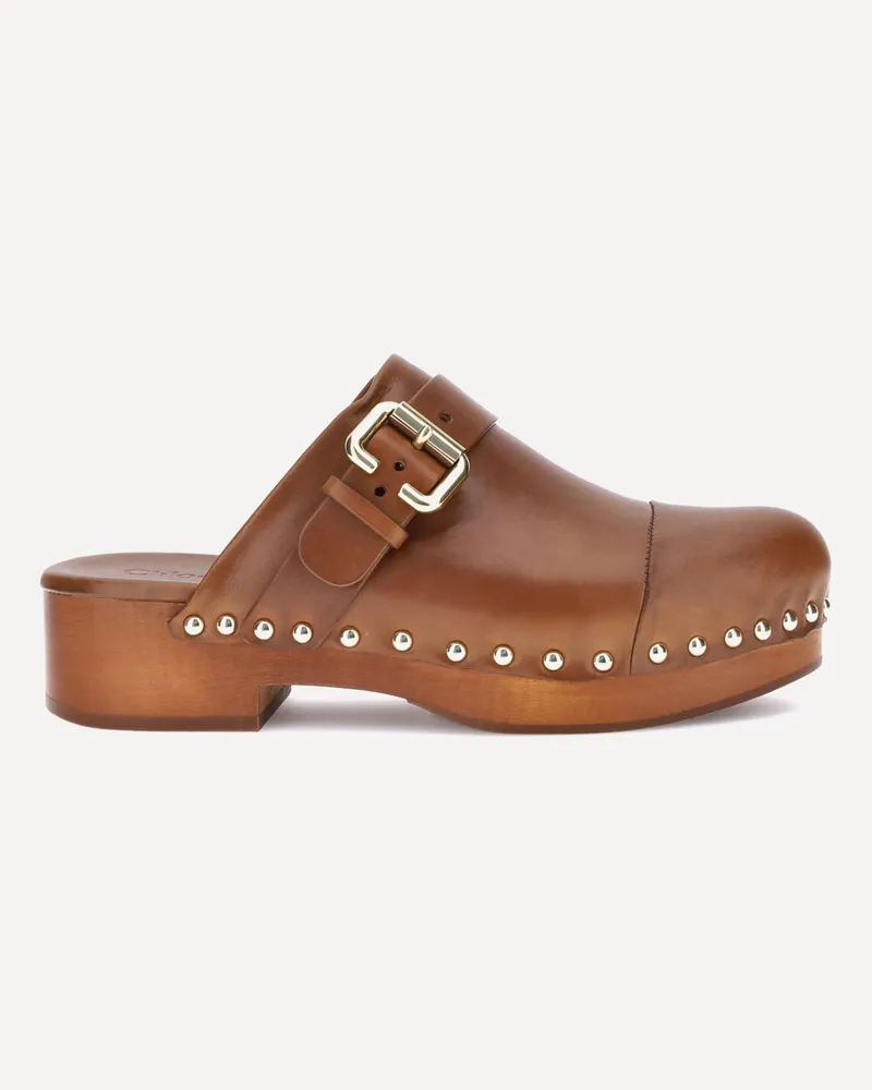 Chloé Jeannette Mules Female Brown