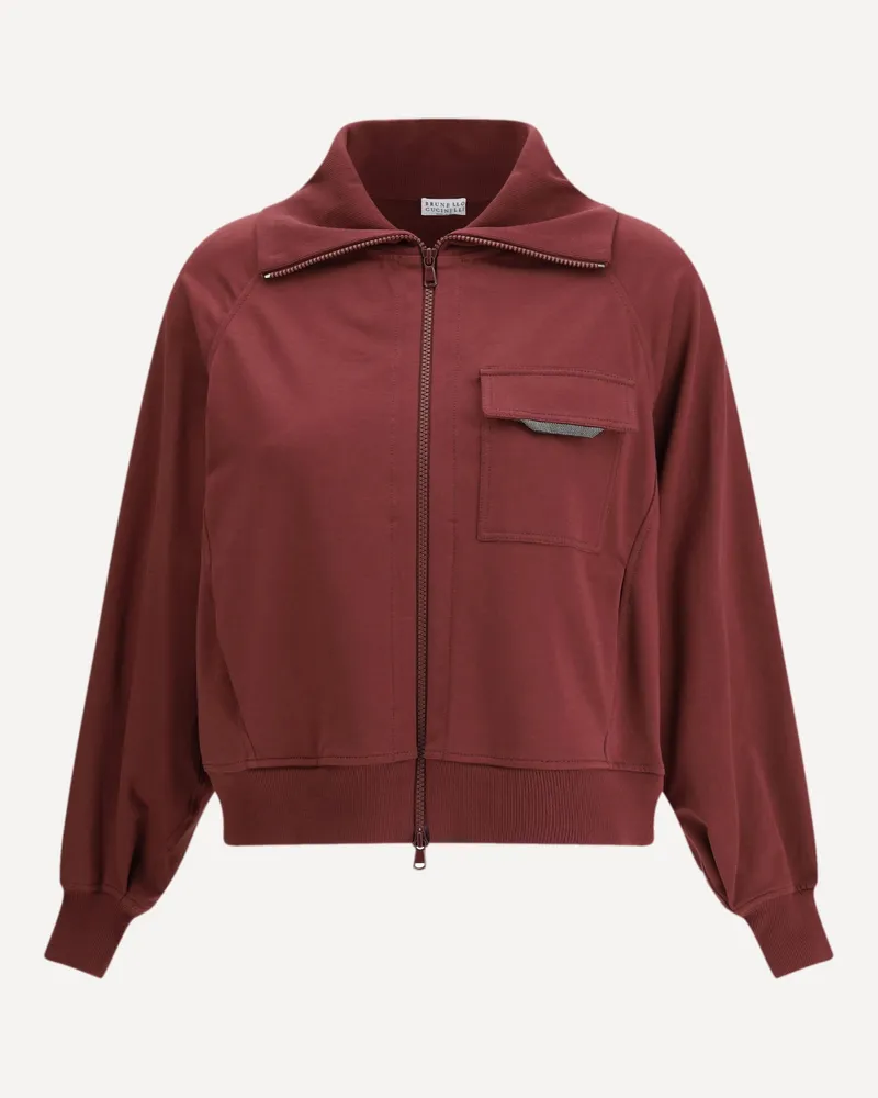 Brunello Cucinelli Cotton Cardigan Female Bordeaux