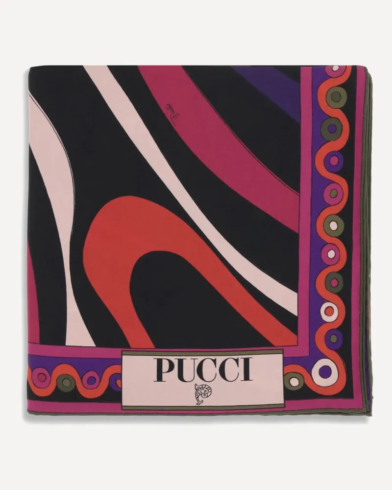 Emilio Pucci Printed silk Foulard Female Multicolour