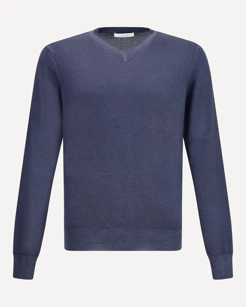 Cruciani Green V-neck Sweater Male Green