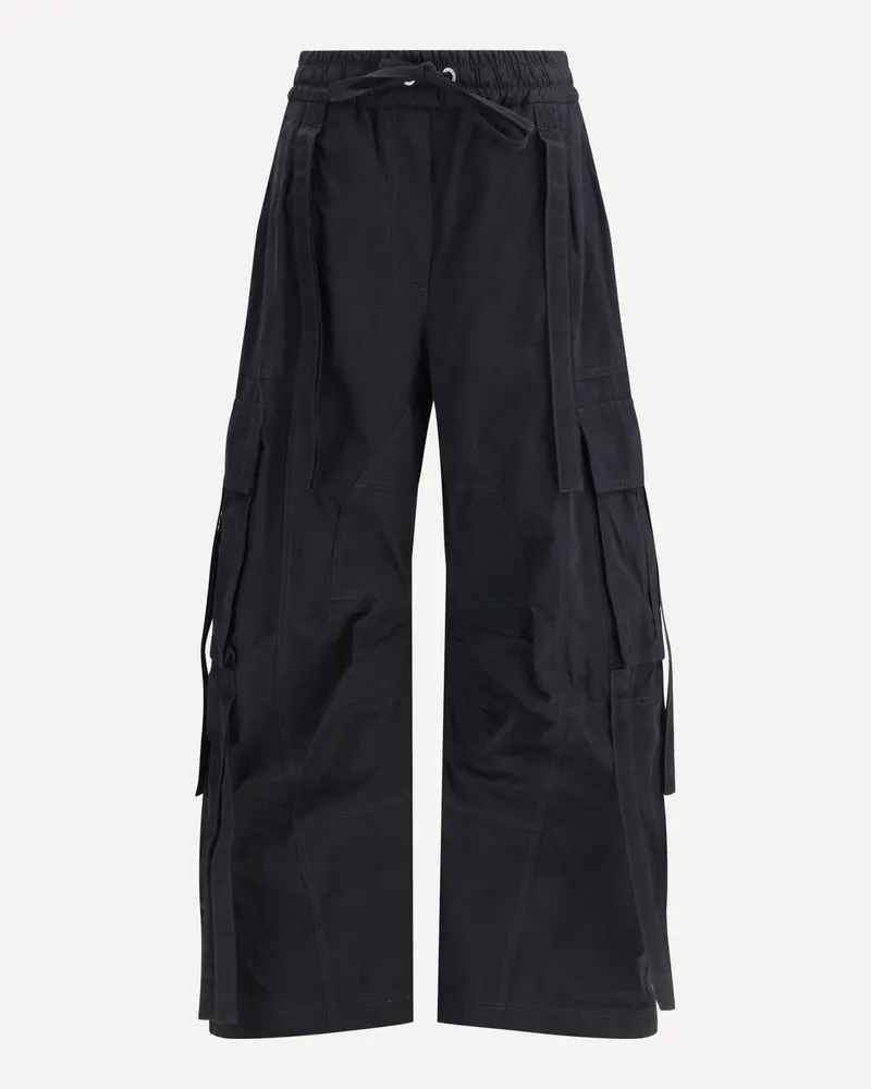 Dolce & Gabbana Waxed faille cargo Pants Female Black