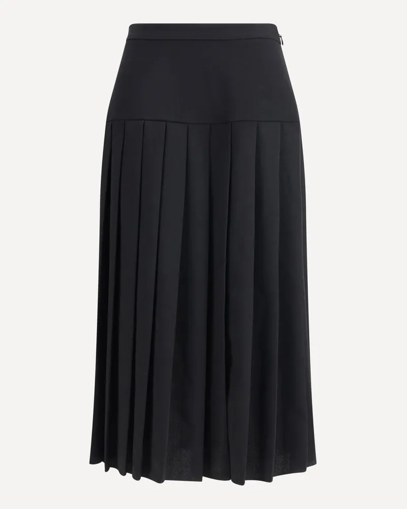 Alessandra Rich Pleated midi Skirt Female Black