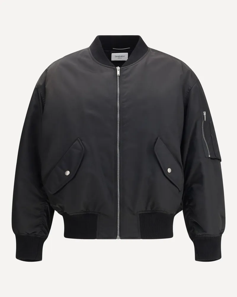 Saint Laurent Oversized bomber Jacket Male Black