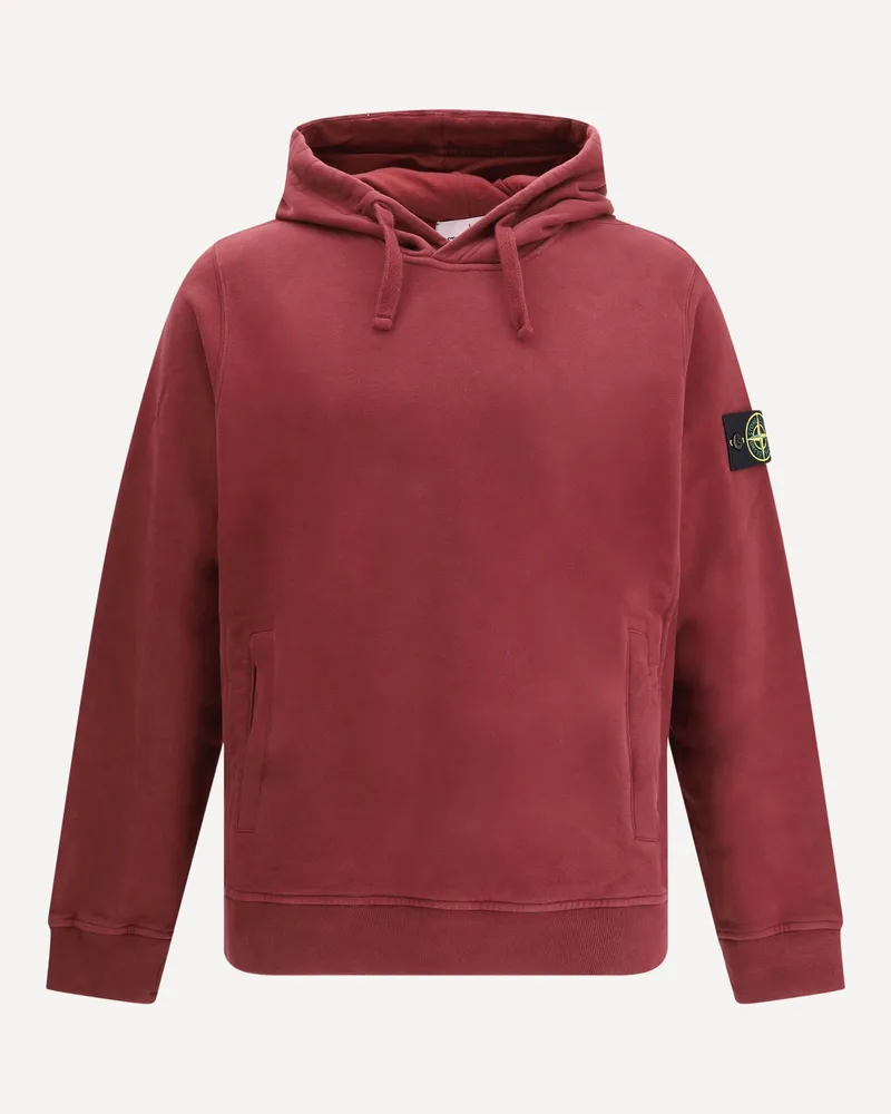 Stone Island Stone Island Hoodie with logo compass Male Bordeaux