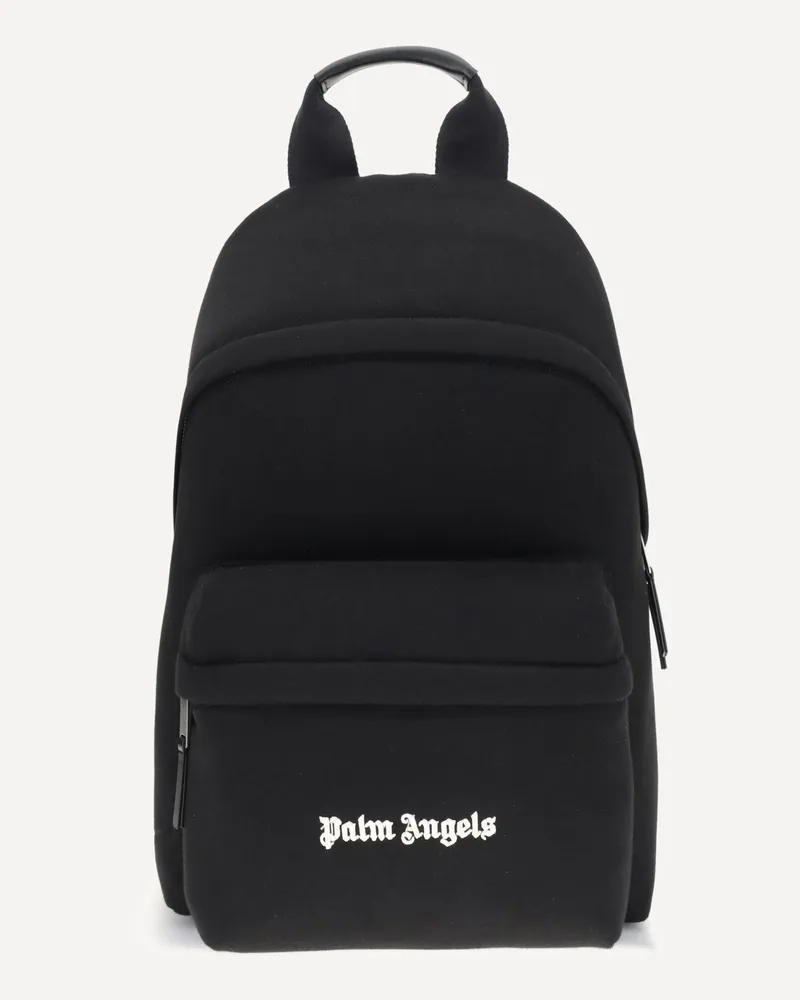 Palm Angels Logo Backpack Male Black