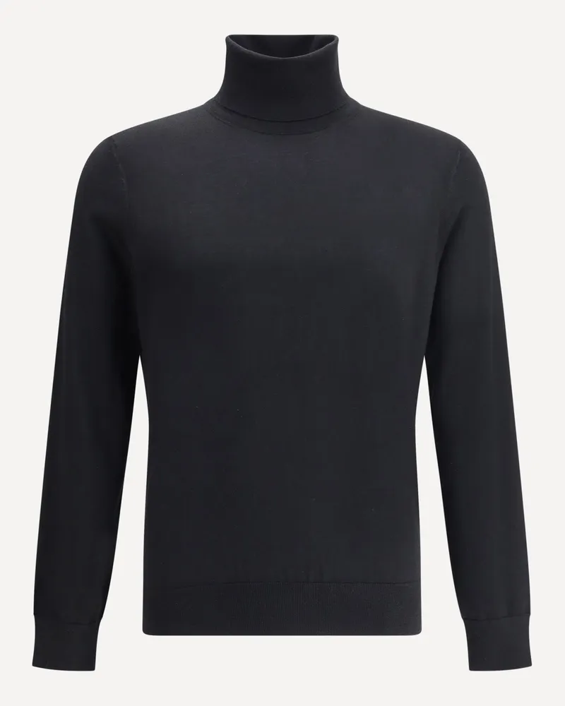 Ermenegildo Zegna Cashmere turtleneck Sweater Male Black