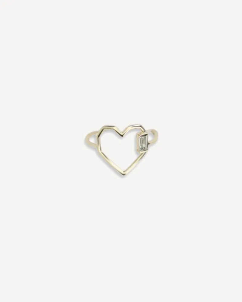 Aliita Corazon Aquamarine Ring Female Gold