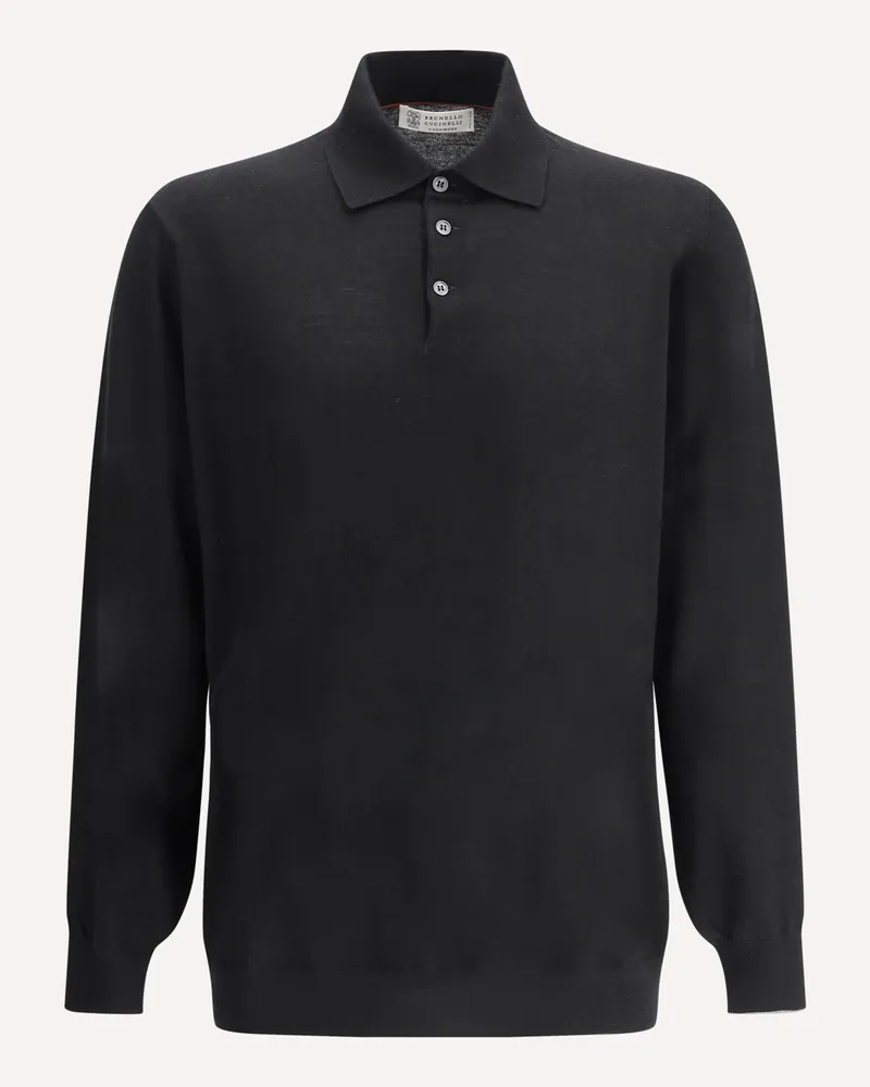 Brunello Cucinelli Polo Shirt Male Black