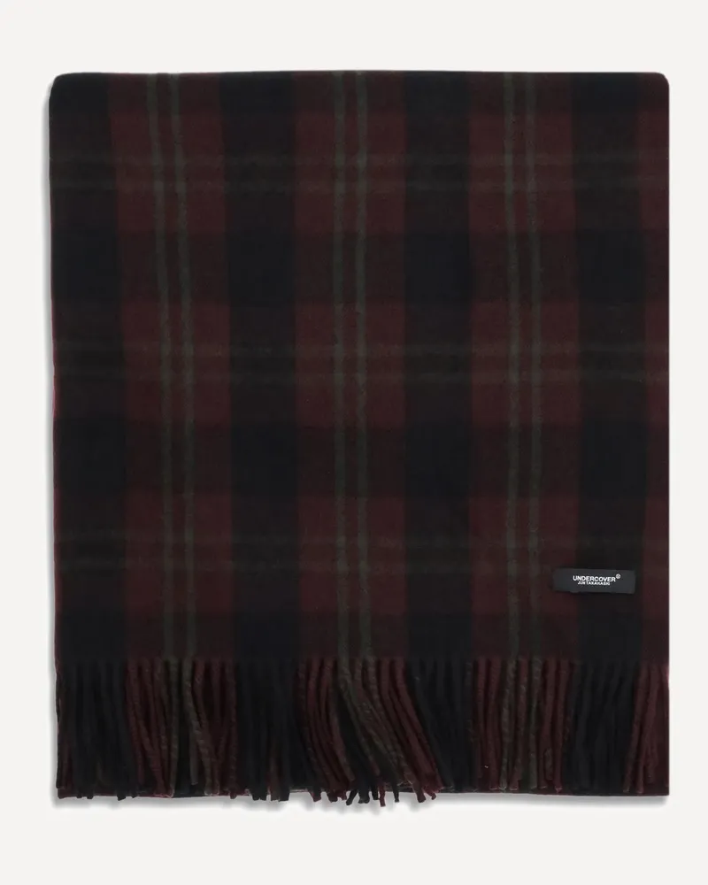 Undercover Wool check Scarf Male Multicolour
