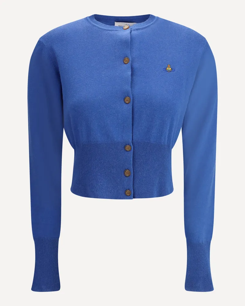 Vivienne Westwood Bea crop Cardigan Female Blue