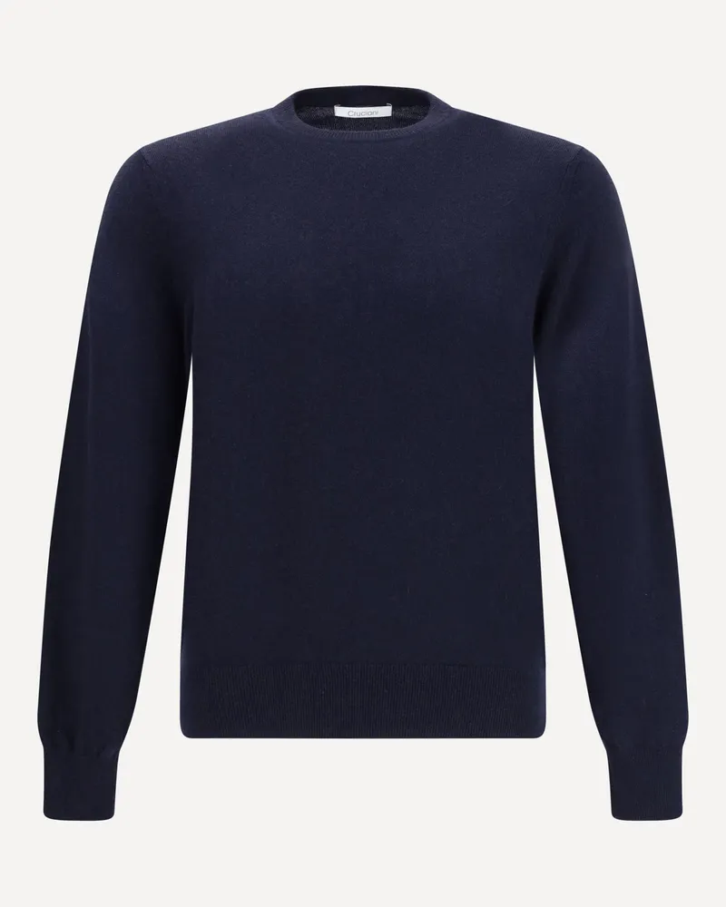 Cruciani Cashmere Sweater Male Blue