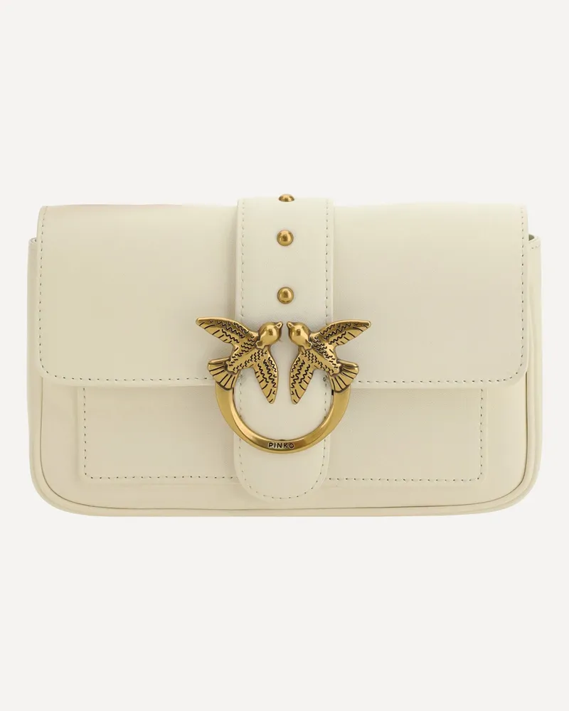 Pinko Love One Shoulder Bag Female White